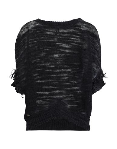 Manila Grace Woman Sweater Black Size S Linen, Polyester