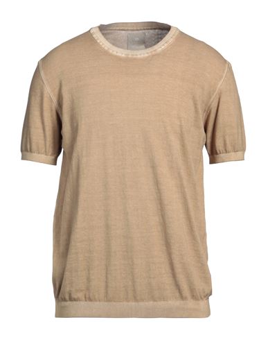 At.p.co At. P.co Man Sweater Khaki Size Xxl Cotton In Beige