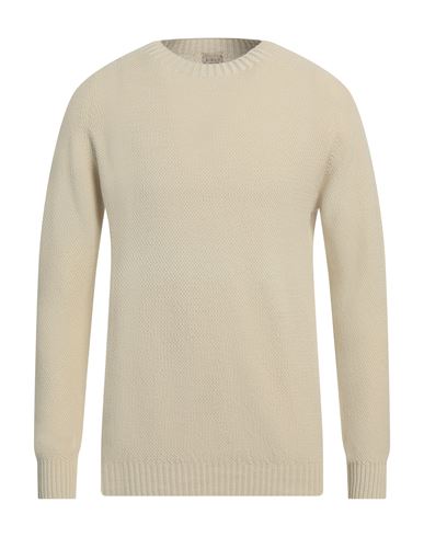 H953 Man Sweater Sand Size 42 Cotton In Beige
