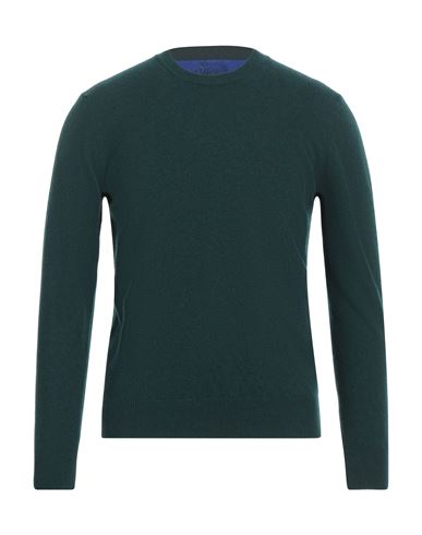 Altea Man Sweater Dark Green Size M Virgin Wool In Green