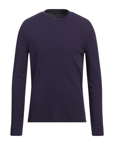 John Varvatos Man Sweater Purple Size M Pima Cotton, Polyester, Elastane In Purple