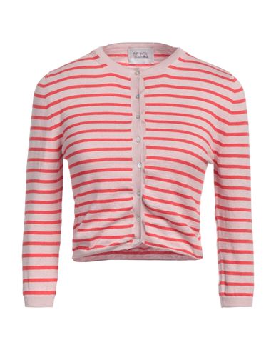 Be You By Geraldine Alasio Woman Cardigan Antique Rose Size M Cotton, Cashmere In Pink