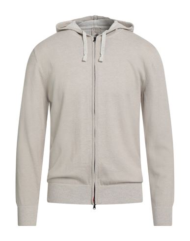 H953 Man Cardigan Beige Size 42 Cotton In Gray