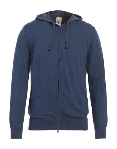 H953 Man Cardigan Navy Size 42 Cotton In Navy