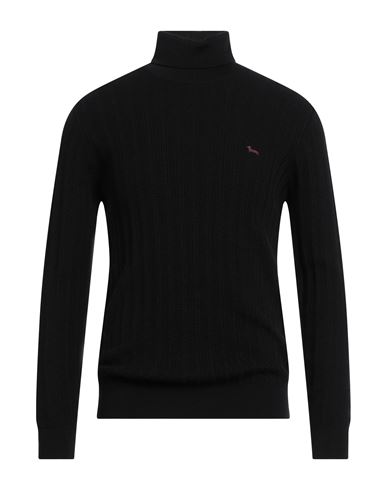 Harmont & Blaine Man Turtleneck Black Size L Wool In Black