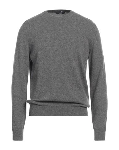 Harmont & Blaine Man Sweater Lead Size Xxl Cashmere In Gray