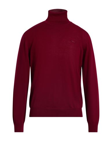 Harmont & Blaine Man Turtleneck Burgundy Size S Wool In Burgundy