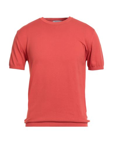 Wool & Co Man Sweater Orange Size L Cotton