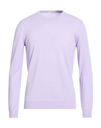 Kangra Cashmere Kangra Man Sweater Lilac Size 46 Cotton In Purple