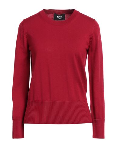 Alpha Studio Woman Sweater Red Size 2 Merino Wool