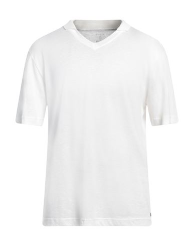 Eleventy Man Sweater White Size L Linen, Cotton In White