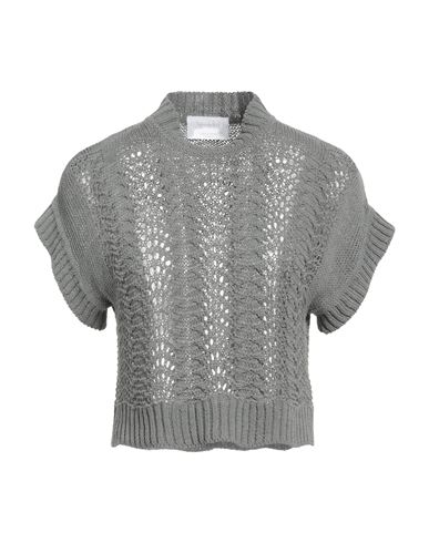 Daniele Fiesoli Woman Sweater Grey Size Xs Linen, Polyamide In Grey