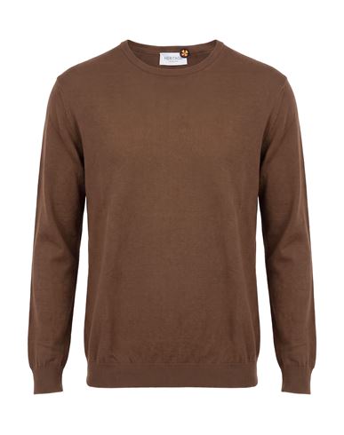 Heritage Man Sweater Khaki Size 46 Cotton In Beige