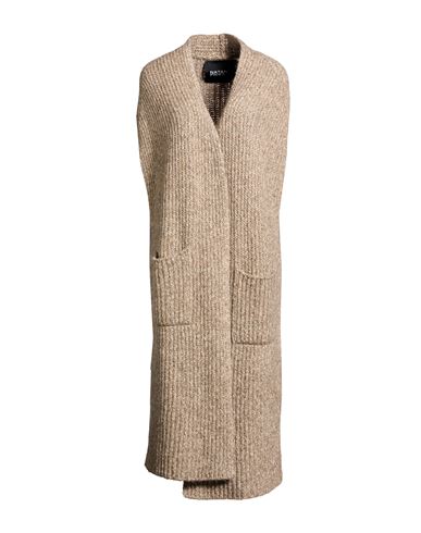 Natan Woman Cardigan Taupe Size 3 Cotton, Polyacrylic, Alpaca Wool, Polyamide, Merino Wool In Gray