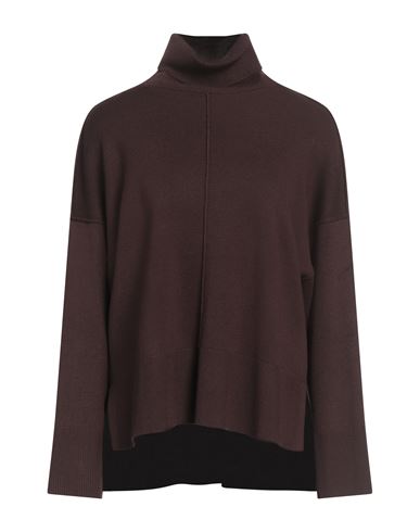Rollkragenpullover Damen Schokobraun M Damen