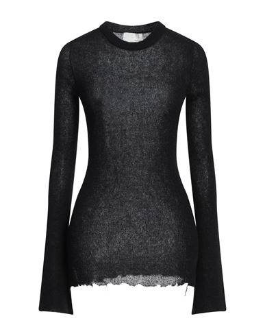 Haikure Woman Sweater Black Size L Baby Alpaca Wool, Polyamide In Black