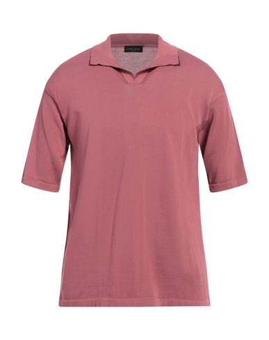 Roberto Collina Man Sweater Antique Rose Size 38 Cotton In Pink
