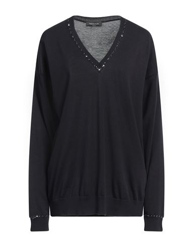 FABIANA FILIPPI FABIANA FILIPPI WOMAN SWEATER MIDNIGHT BLUE SIZE 10 COTTON 