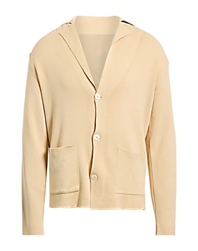 Daniele Fiesoli Man Cardigan Beige Size L Cotton In Neutral