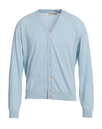 Filippo De Laurentiis Man Cardigan Sky Blue Size 42 Cotton