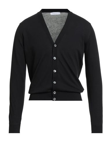 Filippo De Laurentiis Man Cardigan Black Size 38 Cotton In Black
