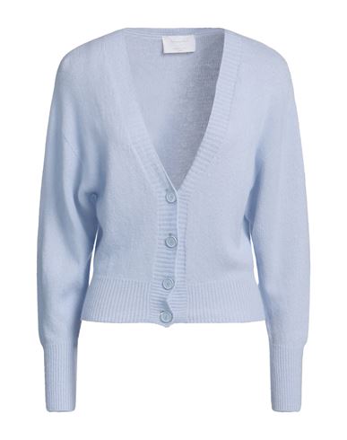 Daniele Fiesoli Woman Cardigan Light Blue Size Xs Merino Wool, Cashmere
