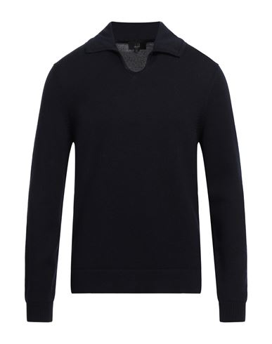 DUNHILL DUNHILL MAN SWEATER MIDNIGHT BLUE SIZE L WOOL 
