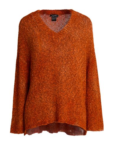 Avant Toi Woman Sweater Orange Size M Cotton, Polyamide In Brown