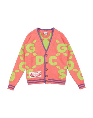 Gcds Mini Babies'  Toddler Girl Cardigan Salmon Pink Size 6 Cotton, Polyamide, Polyester