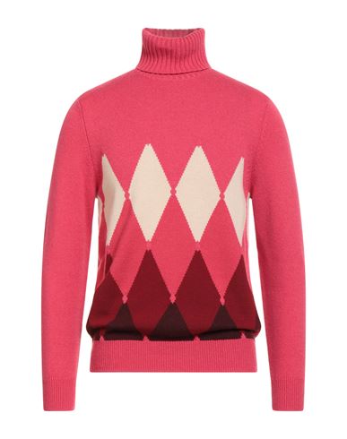 Ballantyne Of Peebles Man Turtleneck Magenta Size 40 Cashmere In Purple
