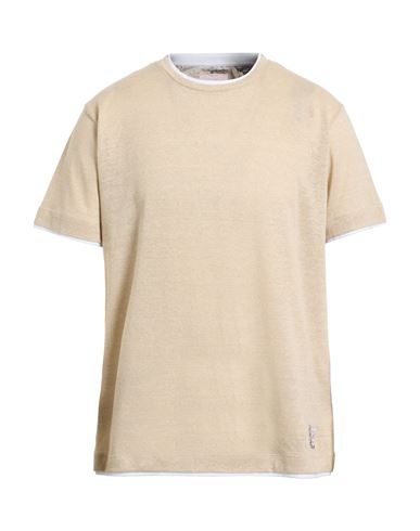 Bob Man T-shirt Beige Size Xl Linen, Cotton, Polyester In Pink