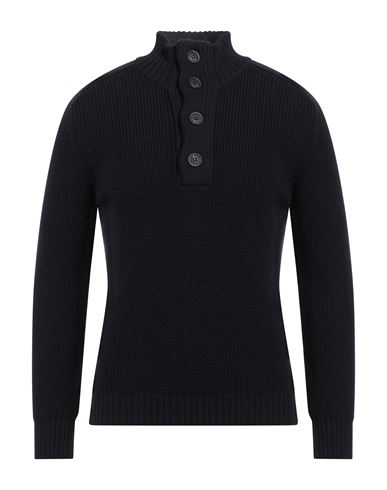 Philotinto Man Turtleneck Navy Size Xxl Merino Wool, Acrylic In Navy Blue