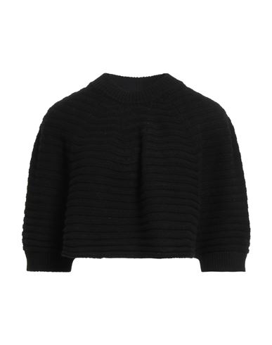 Alessia Santi Woman Sweater Black Size 3 Polyamide, Viscose, Wool, Cashmere In Black