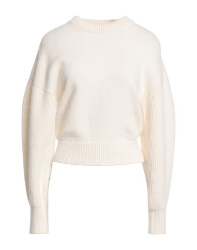Alexander Mcqueen Woman Sweater White Size M Wool, Polyamide In White