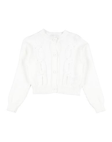Ermanno Scervino Junior Woman Cardigan White Size 8 Cotton In White