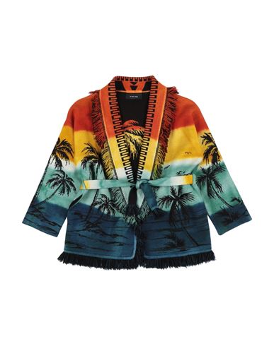 ALANUI ALANUI TODDLER GIRL CARDIGAN ORANGE SIZE 4 VIRGIN WOOL 