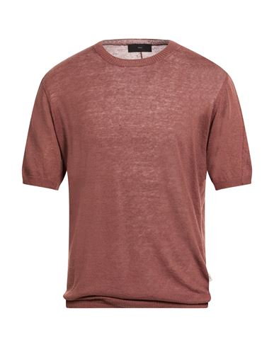 Liu •jo Man Man Sweater Light Brown Size Xl Linen, Cotton In Red