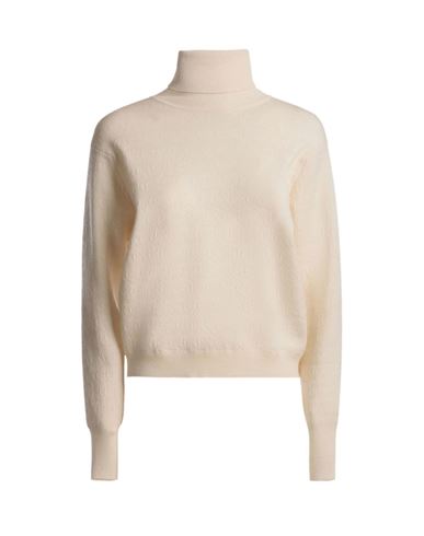 Bally High-neck Pullover Woman Turtleneck Cream Size 10 Merino Wool