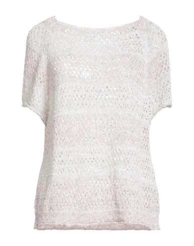 B.yu B. Yu Woman Sweater Pink Size Xl Acrylic, Polyamide In White
