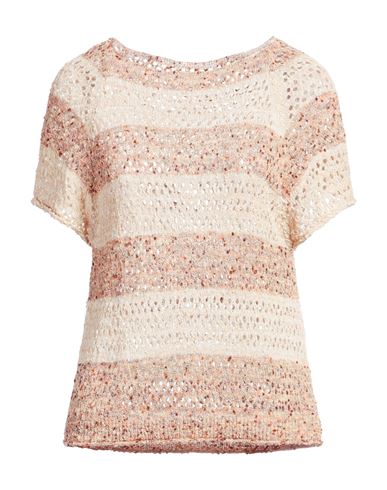 B.yu B. Yu Woman Sweater Sand Size S Acrylic, Polyamide In Neutral