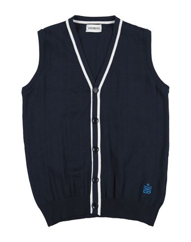 Bikkembergs Toddler Boy Cardigan Midnight Blue Size 5 Cotton In Blue