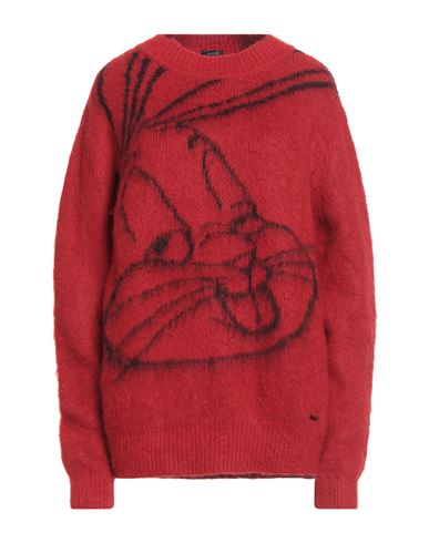 Hugo Boss Boss Looney Tunes X Boss Woman Sweater Red Size Xl Polyamide, Wool, Polyester, Viscose, Mohair Wool