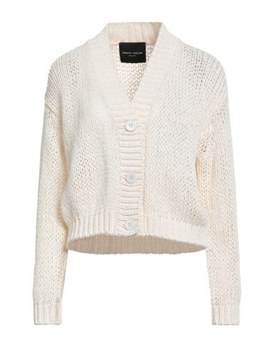 Roberto Collina Woman Cardigan White Size M Cotton, Polyamide