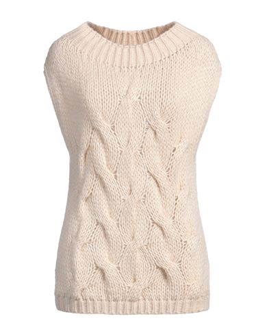 Seventy Venezia Woman Sweater Beige Size S Polyester, Wool, Acrylic In Neutral