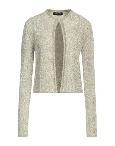 Fabiana Filippi Woman Cardigan Sage Green Size 6 Cotton, Viscose, Metallic Fiber