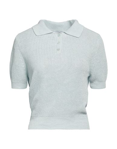 Peserico Easy Woman Sweater Sky Blue Size 10 Linen, Cotton In Blue