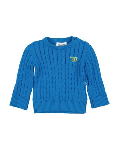 Bikkembergs Newborn Boy Sweater Azure Size 0 Cotton In Blue