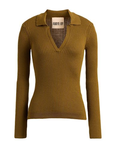 Aniye By Woman Sweater Military Green Size Xs Wool, Acrylic In Green