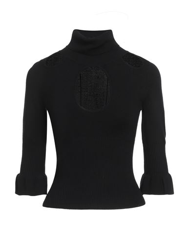 Rollkragenpullover Damen Schwarz S Damen