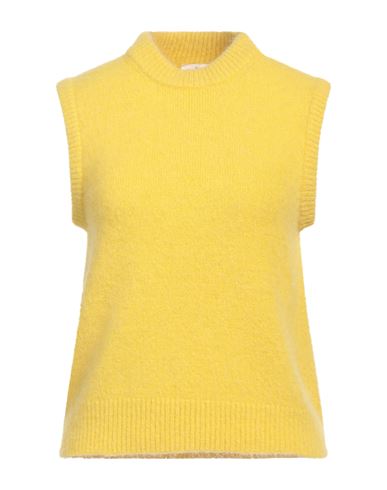 Ottod'ame Woman Sweater Yellow Size 2 Polyamide, Acrylic, Wool, Alpaca Wool, Elastane In Yellow
